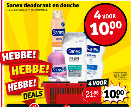 Sanex   deodorant, douchegel folder aanbieding bij  Kruidvat - details