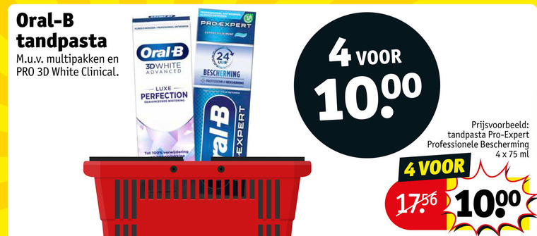 Oral-B   tandpasta folder aanbieding bij  Kruidvat - details