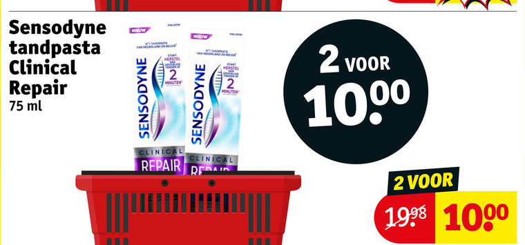 Sensodyne   tandpasta folder aanbieding bij  Kruidvat - details