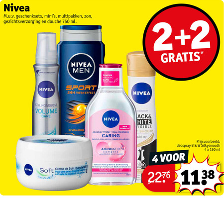 Nivea   deodorant, gezichtsverzorging folder aanbieding bij  Kruidvat - details