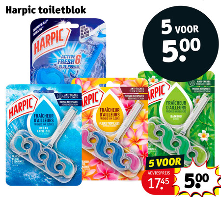 Harpic   toiletblok folder aanbieding bij  Kruidvat - details