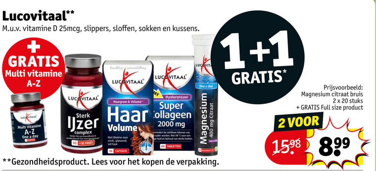 Lucovitaal   voedingssupplement folder aanbieding bij  Kruidvat - details