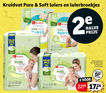 Kruidvat Huismerk   luierbroekjes, luiers folder aanbieding bij  Kruidvat - details