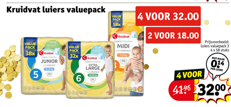 Kruidvat Huismerk   luiers folder aanbieding bij  Kruidvat - details