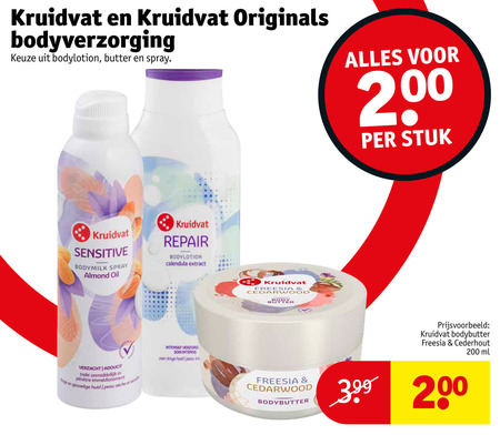 Kruidvat Huismerk   bodylotion folder aanbieding bij  Kruidvat - details