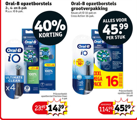 Braun Oral-B   opzetborstel folder aanbieding bij  Kruidvat - details