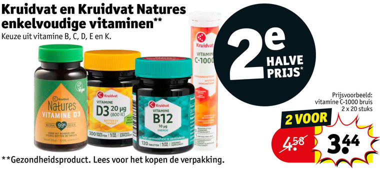 Kruidvat Huismerk   vitamine folder aanbieding bij  Kruidvat - details