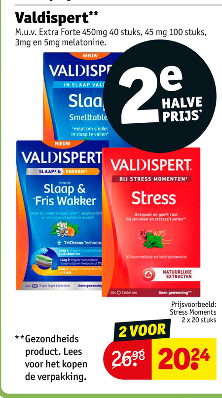 Valdispert   voedingssupplement folder aanbieding bij  Kruidvat - details