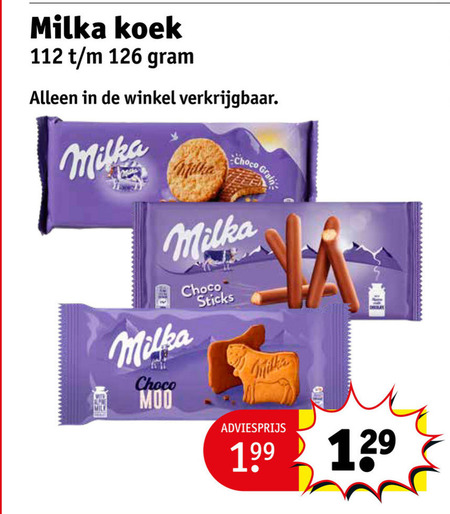 Milka   biscuits folder aanbieding bij  Kruidvat - details