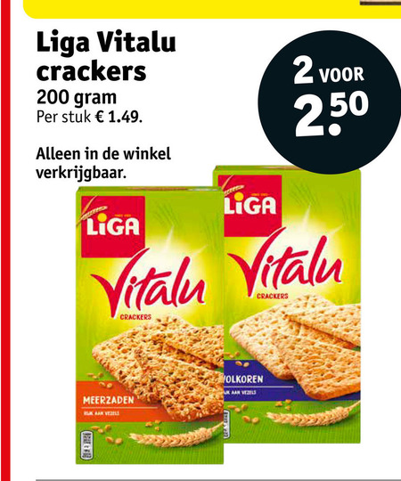 Liga   crackers folder aanbieding bij  Kruidvat - details