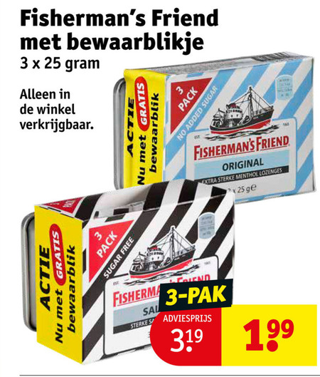 Fishermans Friend   snoep folder aanbieding bij  Kruidvat - details