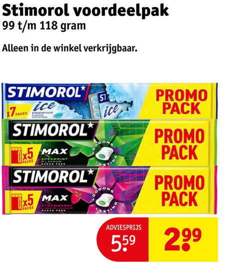 Stimorol   kauwgom folder aanbieding bij  Kruidvat - details