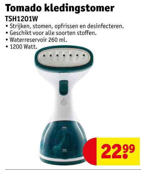 Tomado   handstoomreiniger folder aanbieding bij  Kruidvat - details