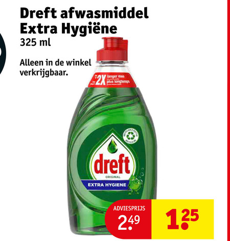 Dreft   afwasmiddel folder aanbieding bij  Kruidvat - details