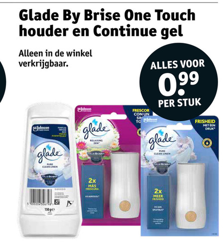 Glade   luchtverfrisser folder aanbieding bij  Kruidvat - details