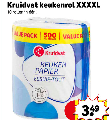 Kruidvat Huismerk   keukenpapier folder aanbieding bij  Kruidvat - details