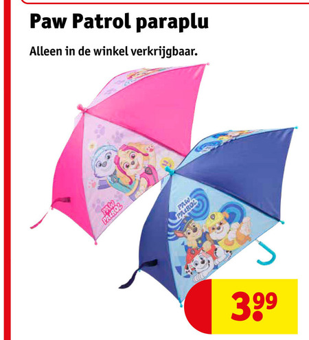 Paw Patrol   kinderparaplu folder aanbieding bij  Kruidvat - details