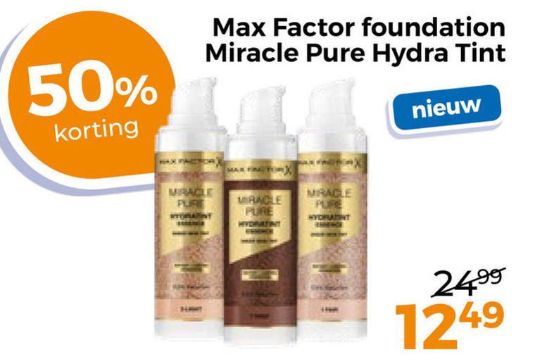 Max Factor   foundation folder aanbieding bij  Trekpleister - details