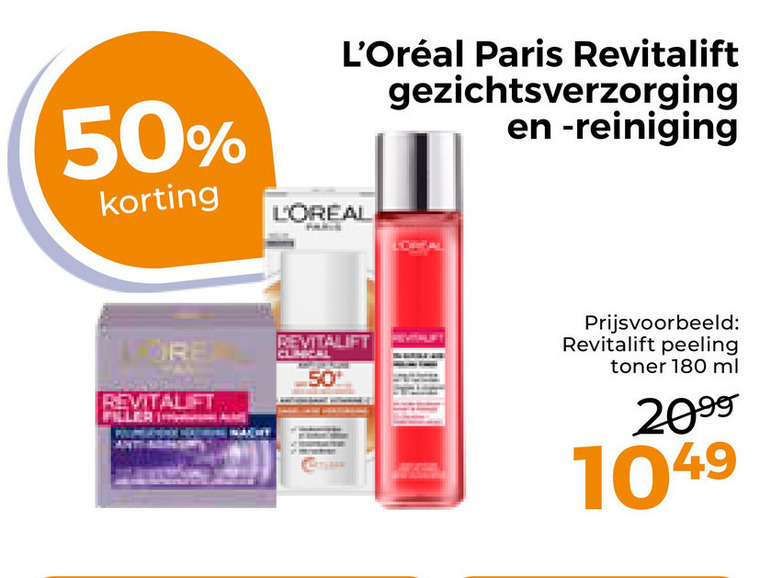 L Oreal   gezichtsreiniging, gezichtsverzorging folder aanbieding bij  Trekpleister - details