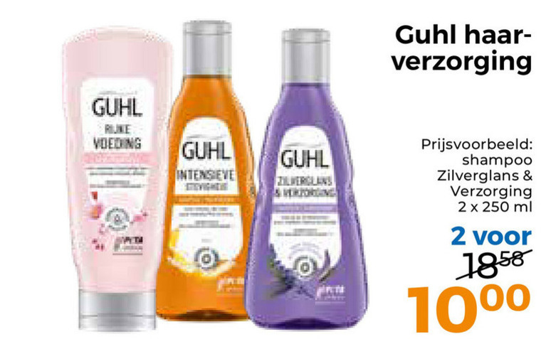 Guhl   shampoo, haarverzorging folder aanbieding bij  Trekpleister - details