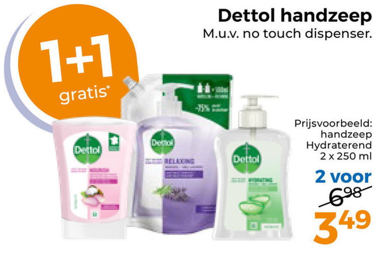 Dettol   handzeep folder aanbieding bij  Trekpleister - details