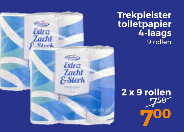 Trekpleister Huismerk   toiletpapier folder aanbieding bij  Trekpleister - details