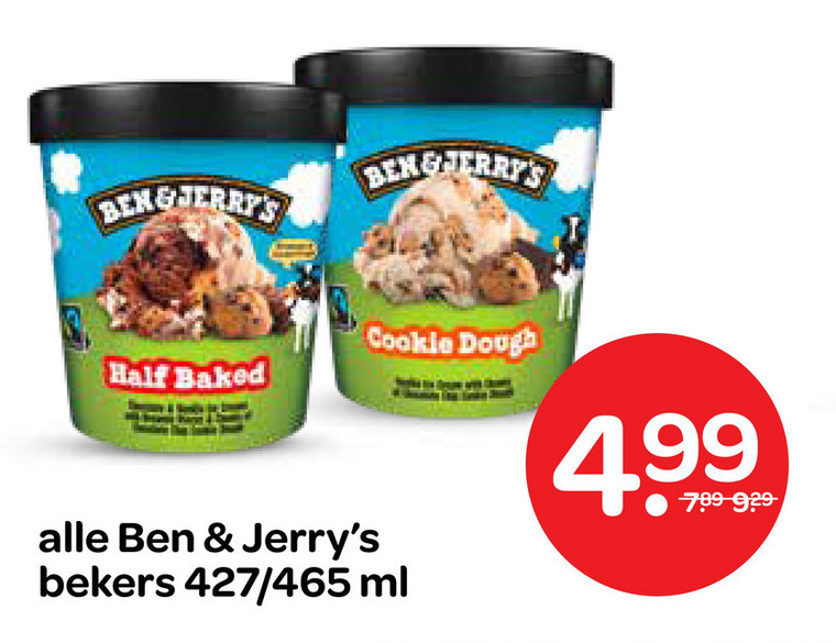 Ben and Jerrys   ijsspecialiteit folder aanbieding bij  Spar - details