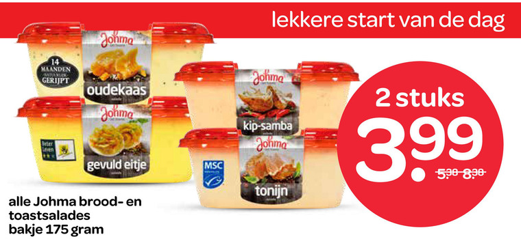 Johma   salade folder aanbieding bij  Spar - details