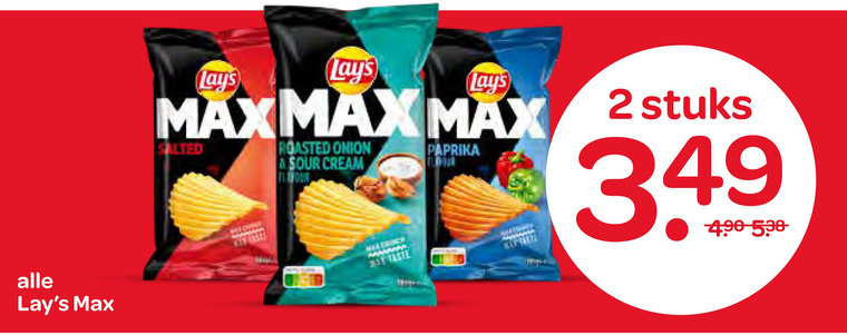 Lays   chips folder aanbieding bij  Spar - details