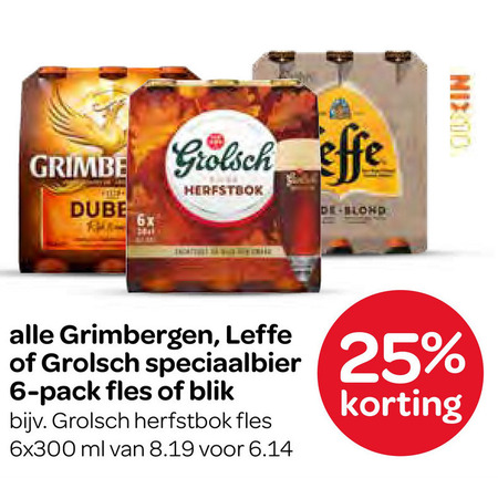 Leffe   speciaalbier, blikje bier folder aanbieding bij  Spar - details