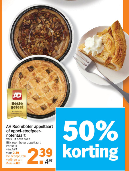 Albert Heijn Huismerk   appeltaart folder aanbieding bij  Albert Heijn - details