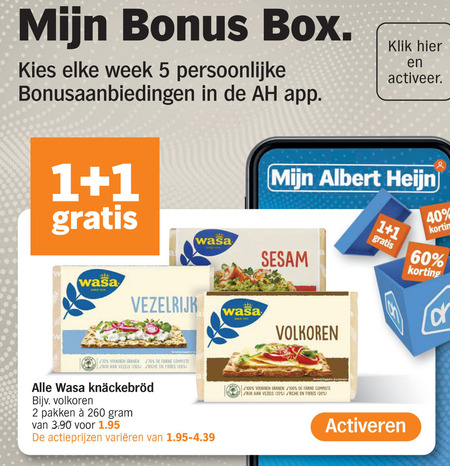 Wasa   knackebrod folder aanbieding bij  Albert Heijn - details