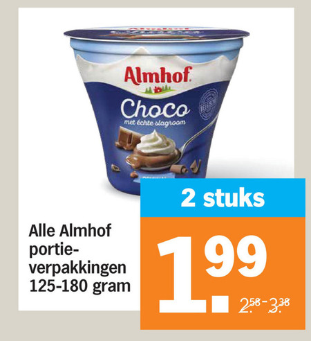 Almhof   toetje folder aanbieding bij  Albert Heijn - details