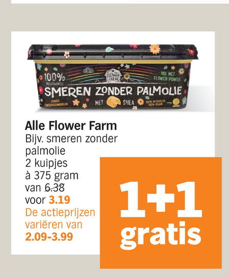 Flower Farm   olie en vetten folder aanbieding bij  Albert Heijn - details