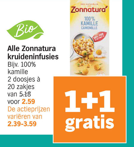 Zonnatura   thee folder aanbieding bij  Albert Heijn - details