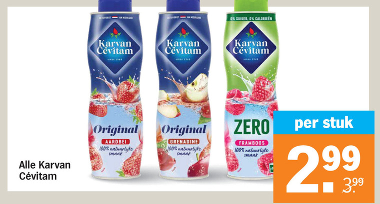 Karvan Cevitam   limonadesiroop folder aanbieding bij  Albert Heijn - details