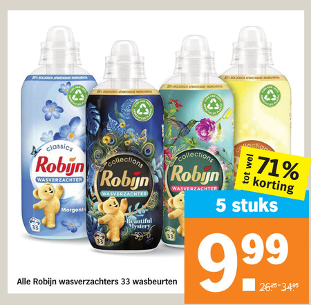 Robijn   wasverzachter folder aanbieding bij  Albert Heijn - details