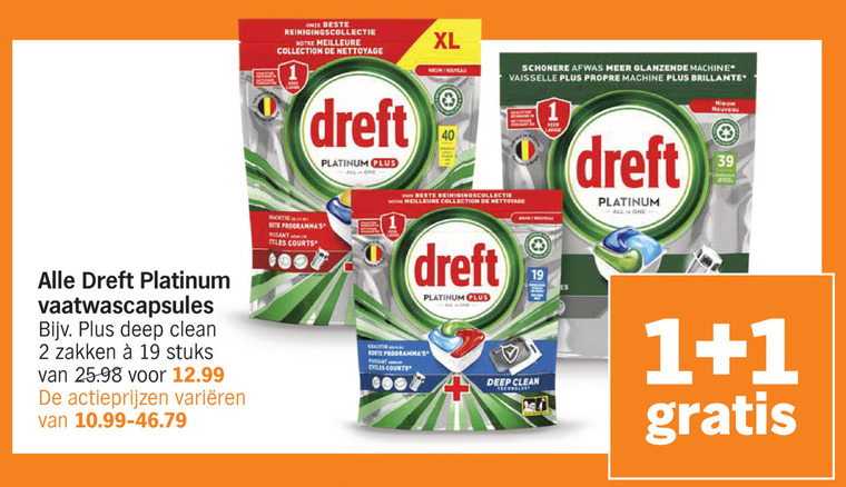 Dreft   vaatwasmiddel folder aanbieding bij  Albert Heijn - details