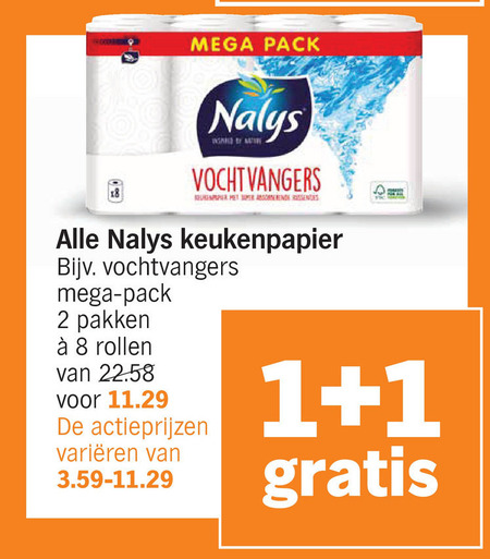 Nalys   keukenpapier folder aanbieding bij  Albert Heijn - details