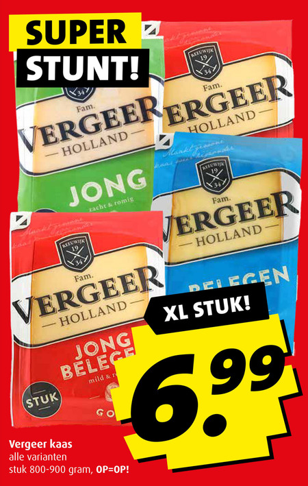 Vergeer   kaas folder aanbieding bij  Boni - details