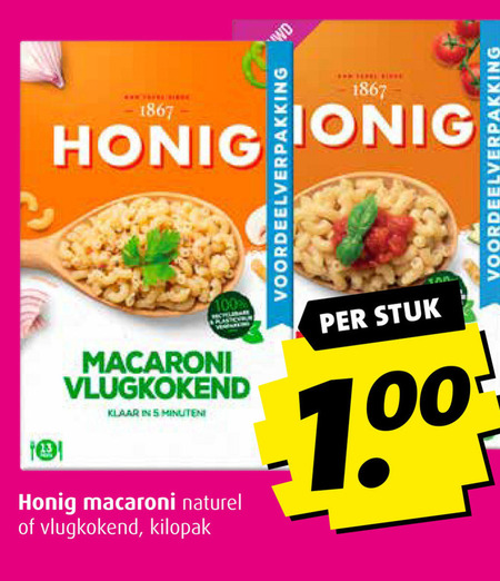 Honig   macaroni folder aanbieding bij  Boni - details