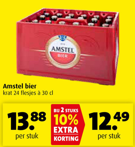 Amstel   krat bier folder aanbieding bij  Boni - details