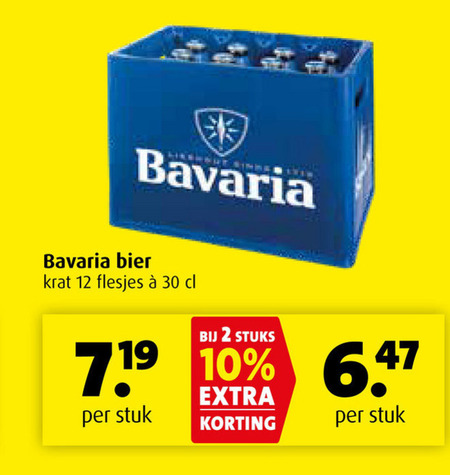 Bavaria   krat bier folder aanbieding bij  Boni - details