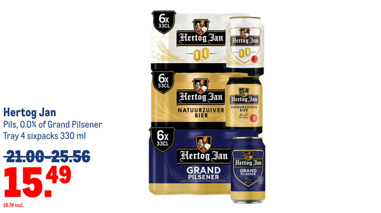 Hertog Jan   speciaalbier, blikje bier folder aanbieding bij  Makro - details