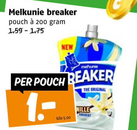 Melkunie   zuivelsnack folder aanbieding bij  Poiesz - details