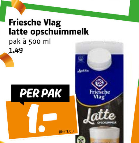 Friesche Vlag   melkschuim folder aanbieding bij  Poiesz - details