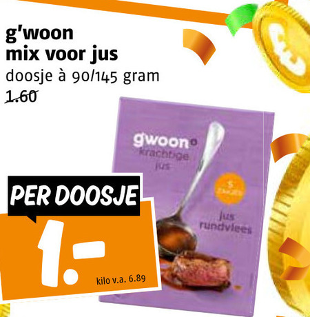 Gwoon   jus folder aanbieding bij  Poiesz - details