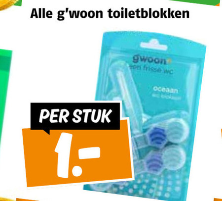 Gwoon   toiletblok folder aanbieding bij  Poiesz - details