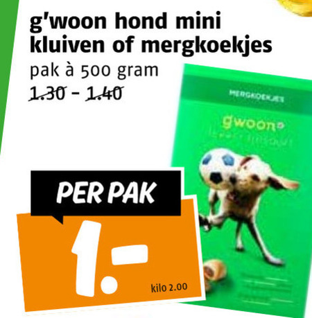 Gwoon   hondensnacks folder aanbieding bij  Poiesz - details