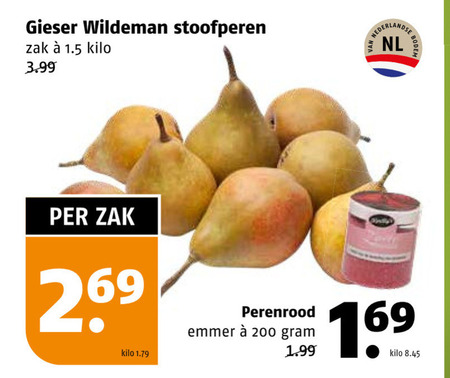 Gieser Wildeman   stoofperen folder aanbieding bij  Poiesz - details